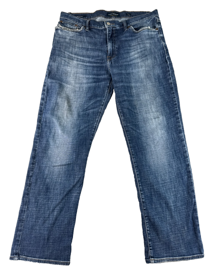 Lucky Brand 363 Straight Jeans Mens 34x30 Blue Medium Wash Stretch Denim