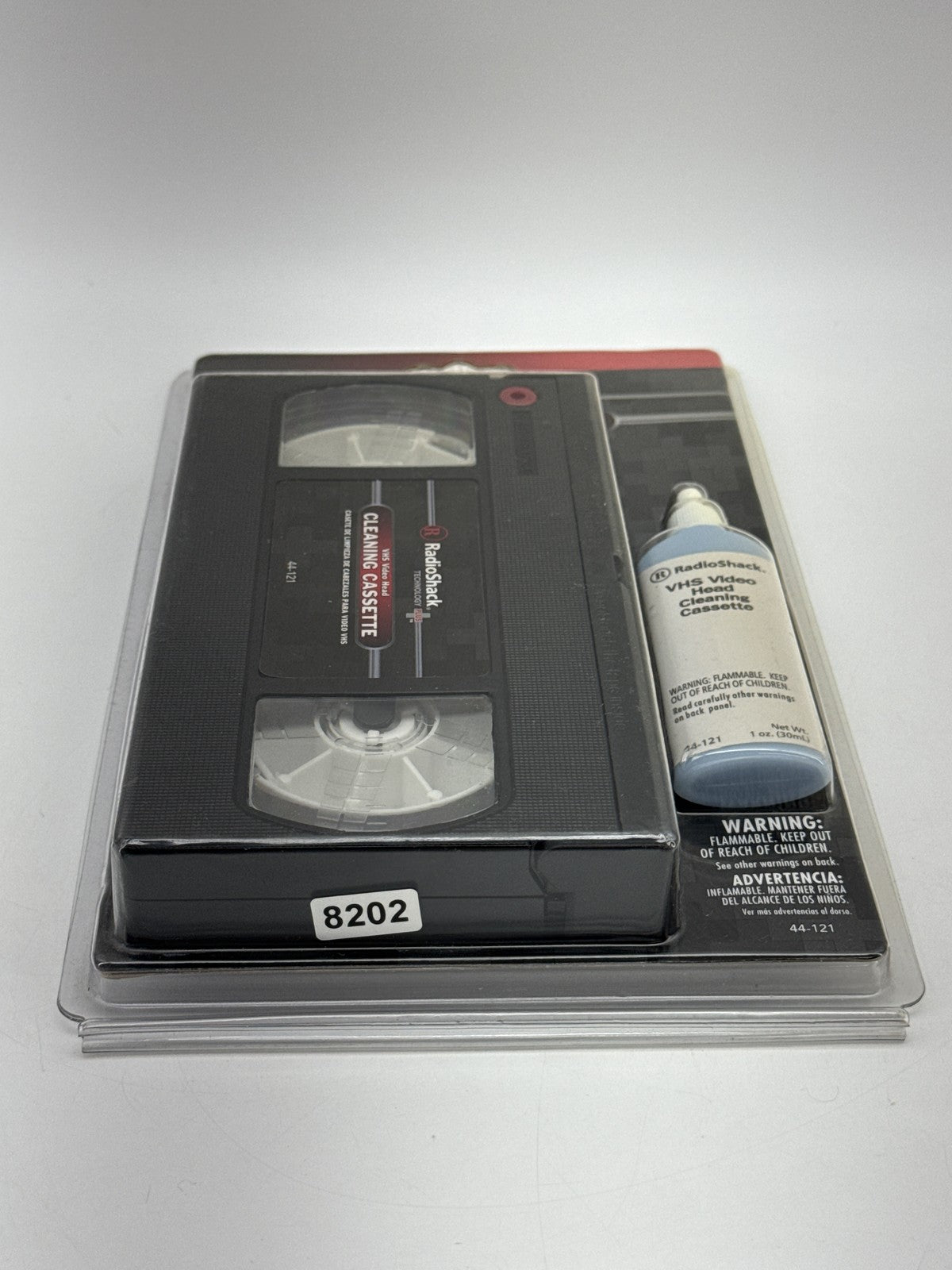 RadioShack VHS Video Head Cleaning Cassette VCR Solution Tape 121 New Sealed NOS