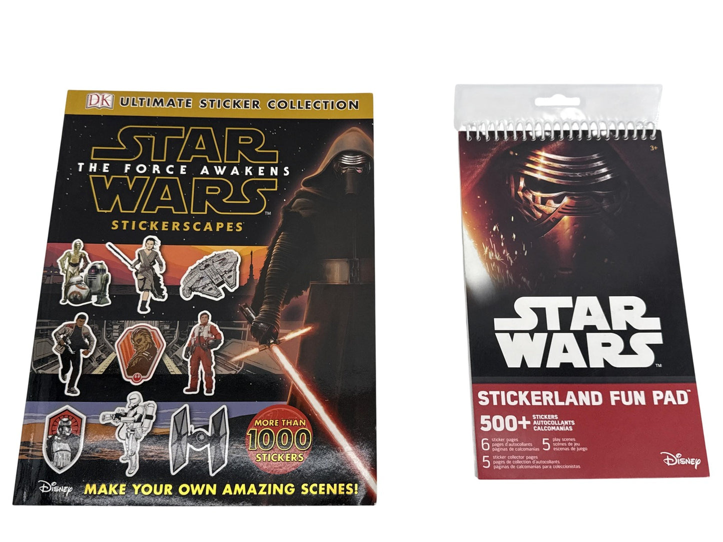 Star Wars Force Awakens Ultimate Sticker Collection Stickerscapes 2 Book Fun Pad