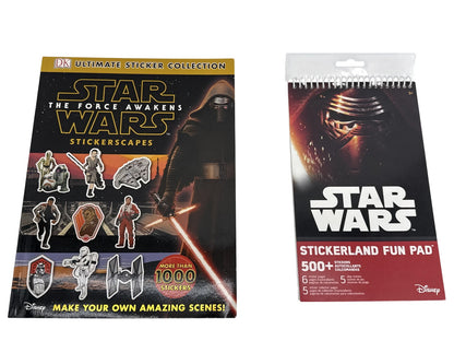 Star Wars Force Awakens Ultimate Sticker Collection Stickerscapes 2 Book Fun Pad