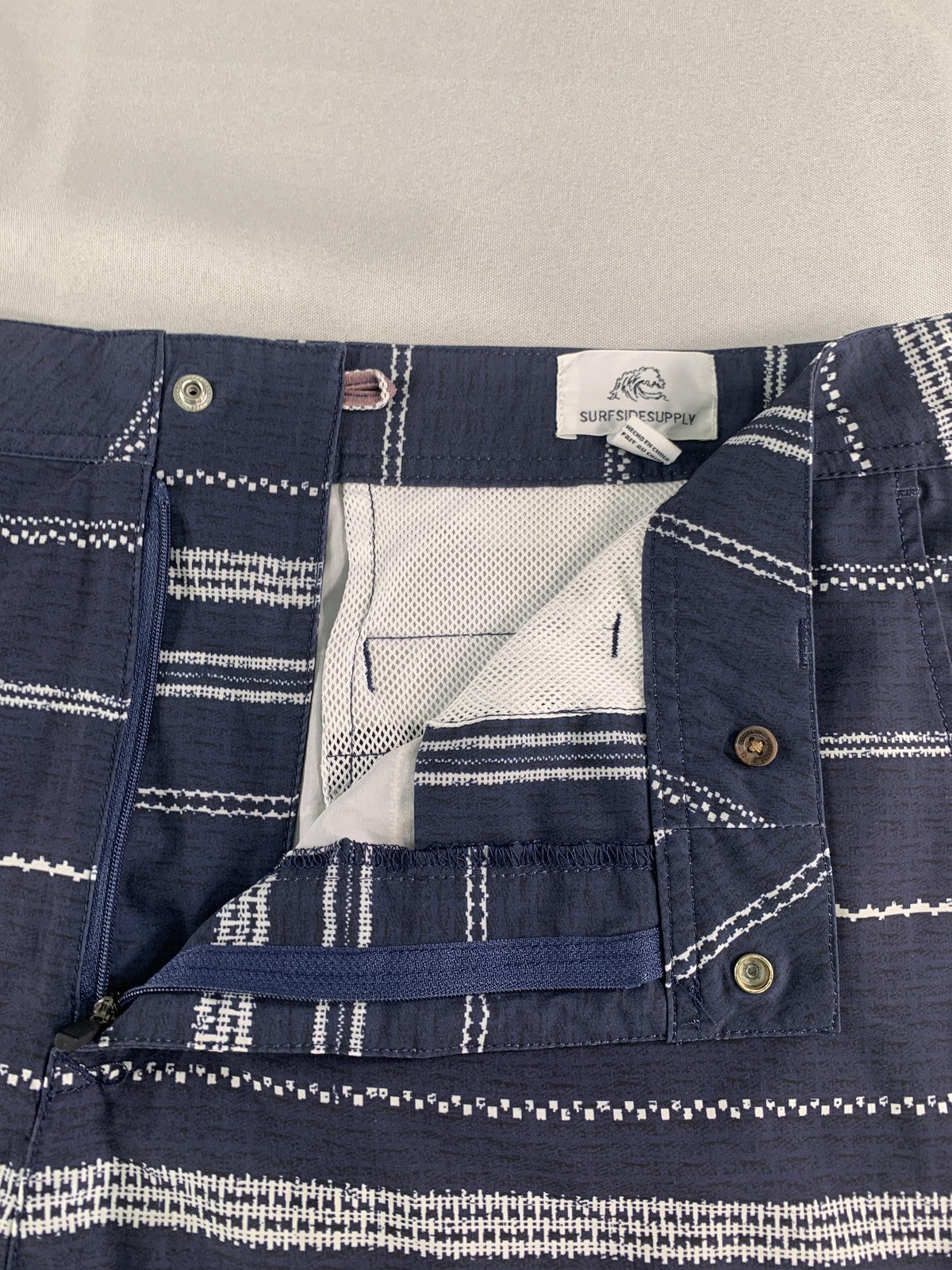 Surfside Supply Shorts Mens 36 Stripe Drawstring Swim Trunks Boardwalk Apparel