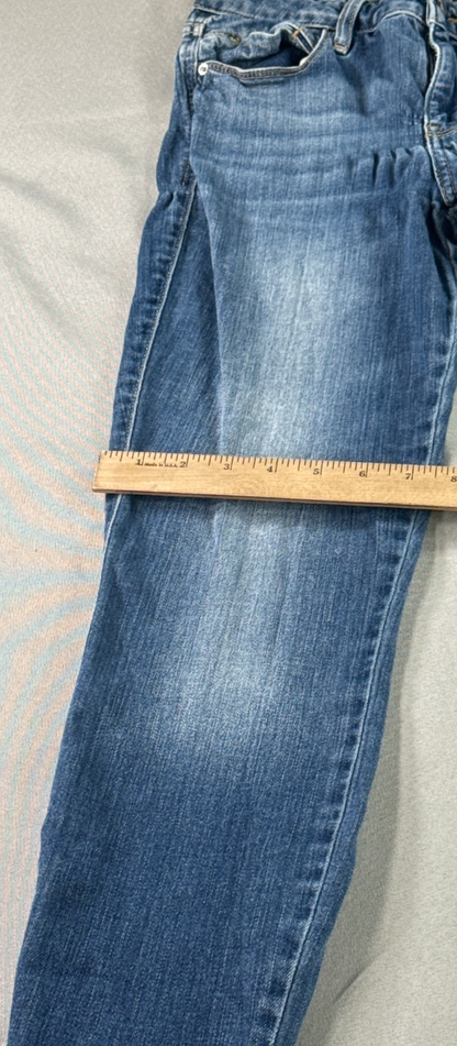 Guess Sexy Curve Skinny Jeans Womens Blue Stretch Denim Mid Rise Faded Wash 30