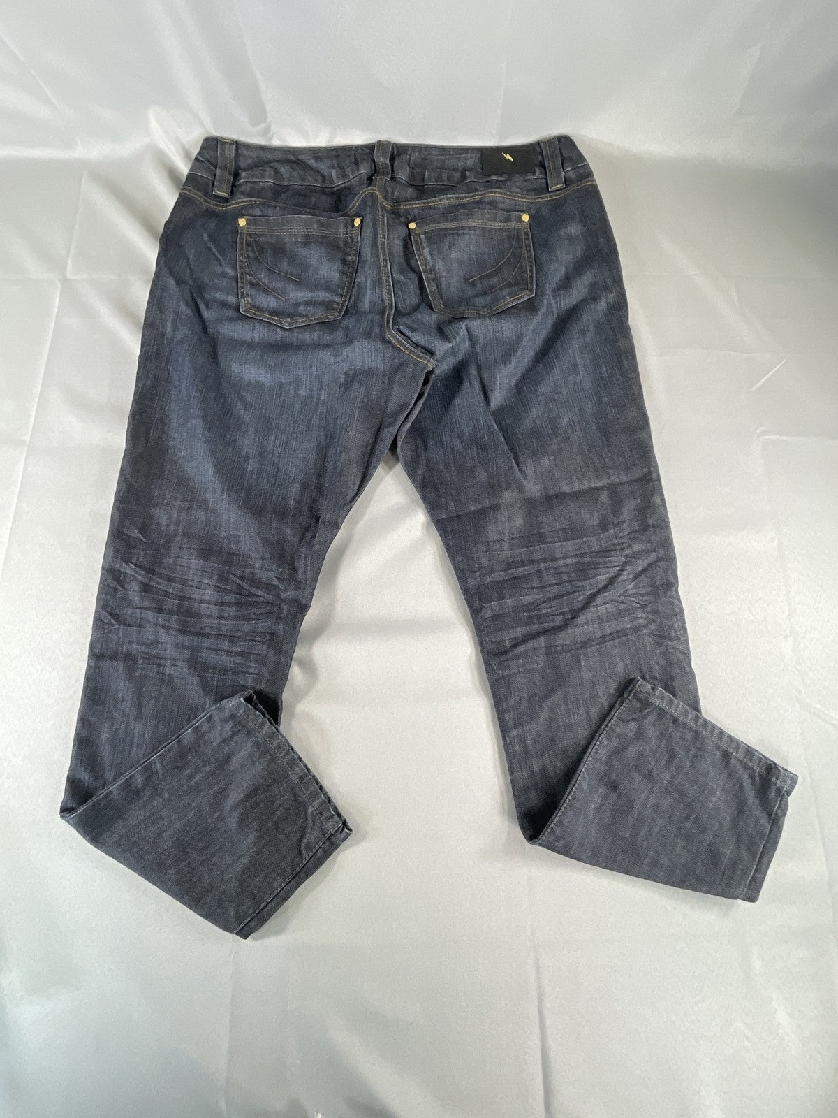 Freestyle Revolution Jeans Womens 22 Blue Bowie Sand Stretch Denim Straight Leg