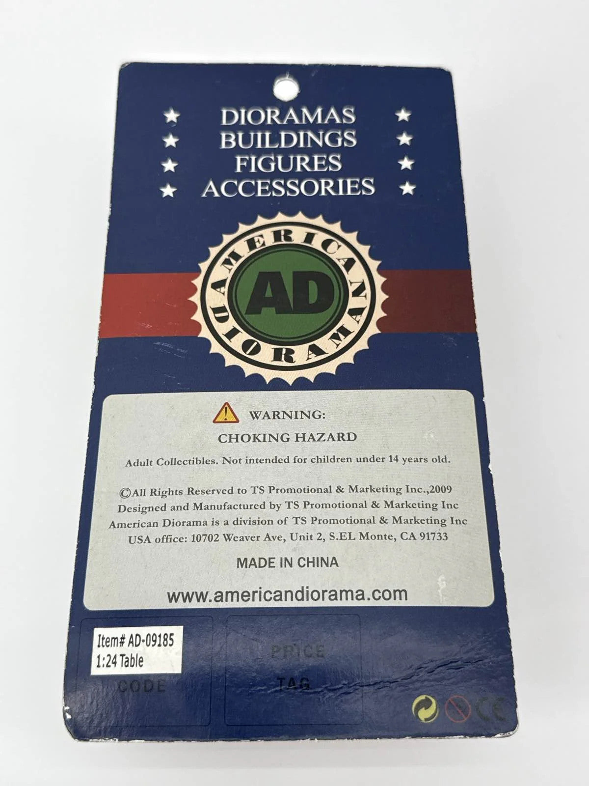 American Diorama 1:24 Scale Bench Accessory Yellow Green Display Scene Prop NIB