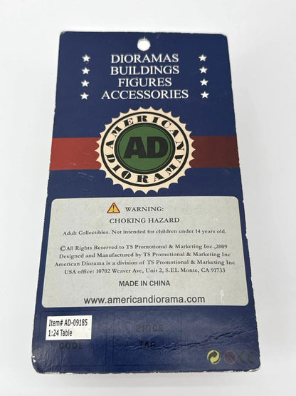 American Diorama 1:24 Scale Bench Accessory Yellow Green Display Scene Prop NIB