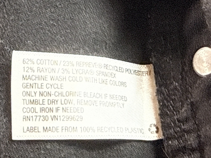 Ava & Viv Jeans Womens 18W Washed Black High Rise Skinny Stretch Plus Comfort