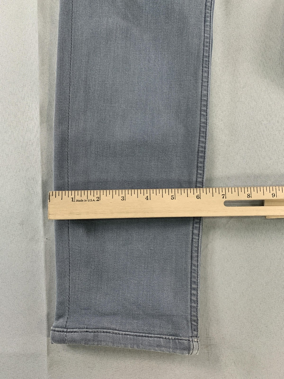 Paige Federal Jeans Mens 31x28 Gray Slim Straight Stretch Denim Pants Casual on