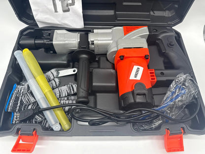 1400W Electric Demolition Jack Hammer Concrete Breaker Kit w Chisels Case 901
