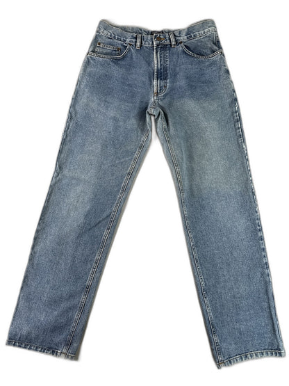 COTTONFIELD Light Wash Jeans Length 100% Cotton Straight Fit Classic Unisex