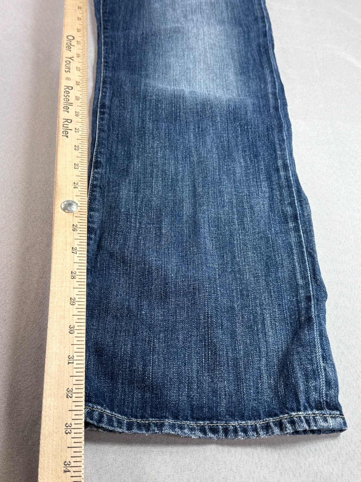 Mavi Matt Jeans Mens 32x34 Blue Straight Leg Medium Wash Denim Pants Fade