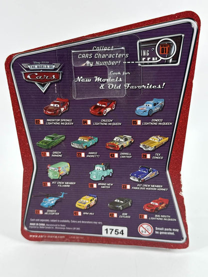 Disney Pixar Cars RPM 64 Diecast 2008 World of Cars 41 Mattel Sealed Rare NWT