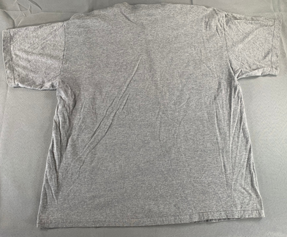 VTG Hilary Clinton Again Tee XL Gildan Gray Edvard Munch Scream Meme Graphic 139