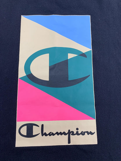 Champion Shirt Mens Large Graphic Colorblock Short Sleeve Tee Athletic Casual