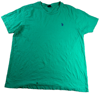 US Polo Assn Since 1890 Mens XL Green Crew Neck Tee Embroidered Logo AS-IS NWT