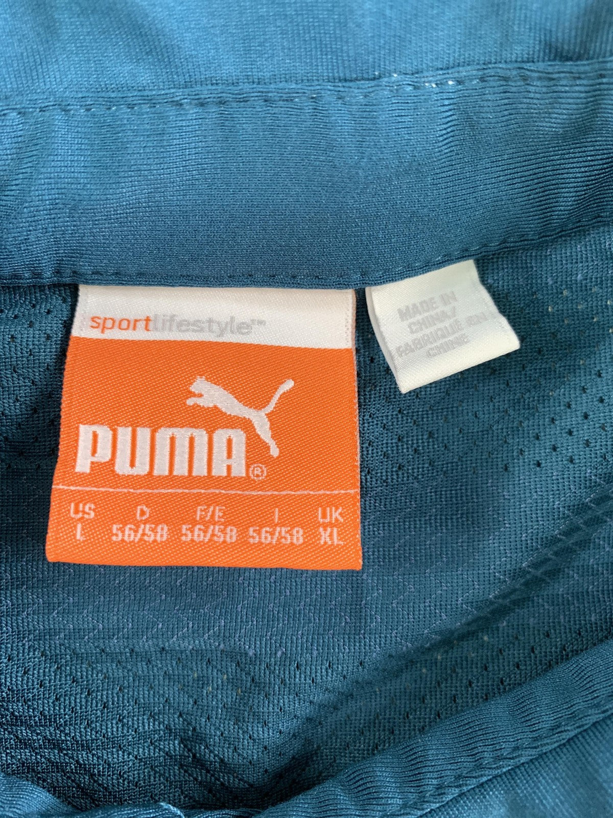 Puma Golf Polo Shirt Mens Large Colorful Stripe USP Dry Performance Collared Top