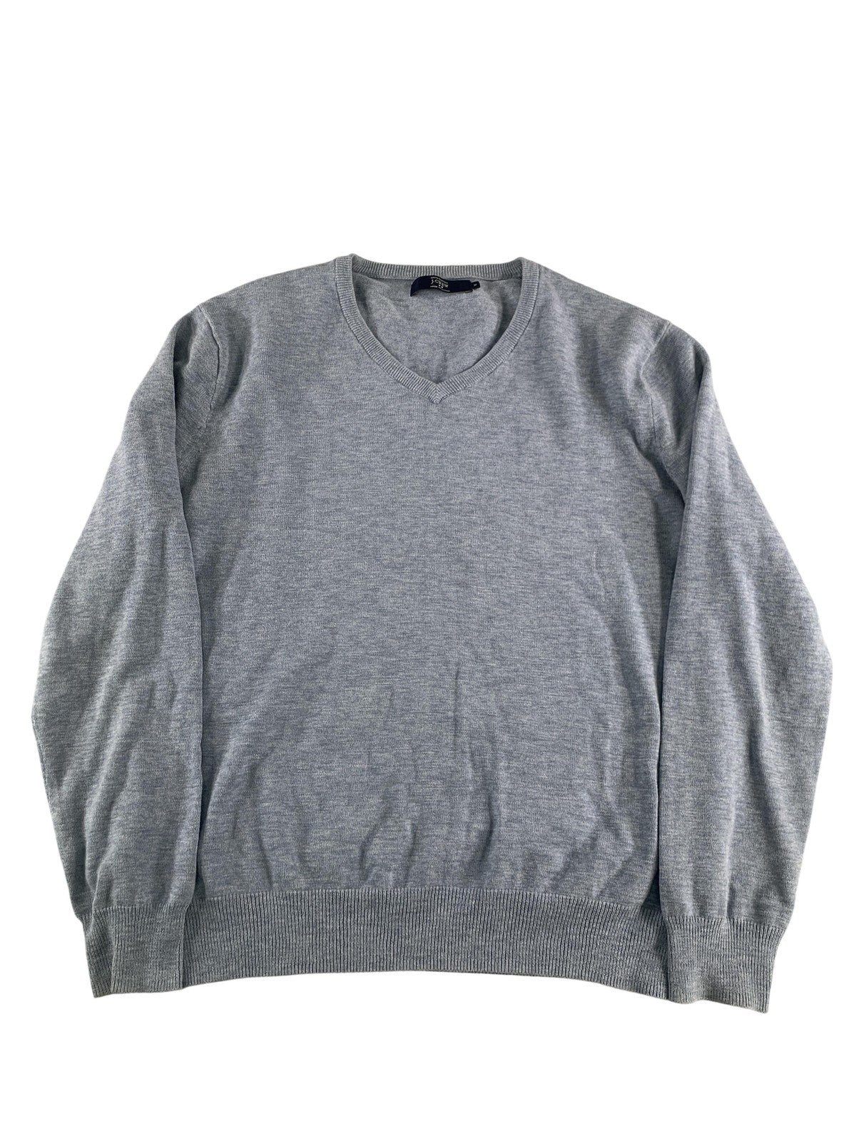 J Crew Sweater Mens Medium Gray V Neck Pullover Lightweight Cotton Casual NWT