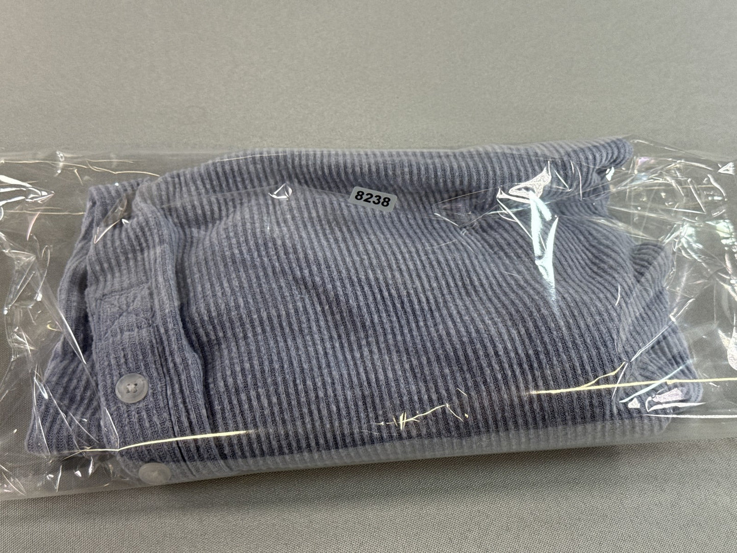 American Eagle Henley S Shirt Mens S/P Gray Cotton Blend Regular Fit Long Sleeve