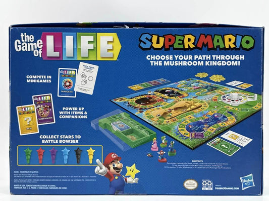 Hasbro Life Super Mario Edition Board Game Nintendo Ages 8+ Apparel Clothing New