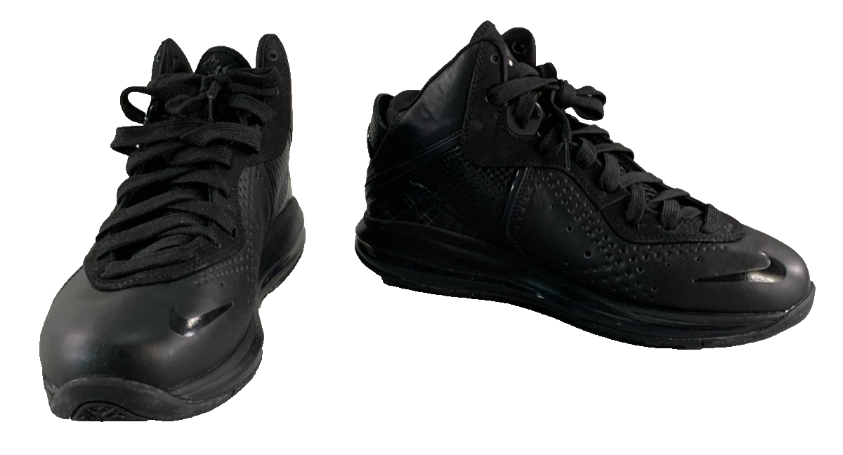 Nike LeBron 7 Triple Black 375664-002 Men's 8.5 Air Max Basketball Shoes OG Retr