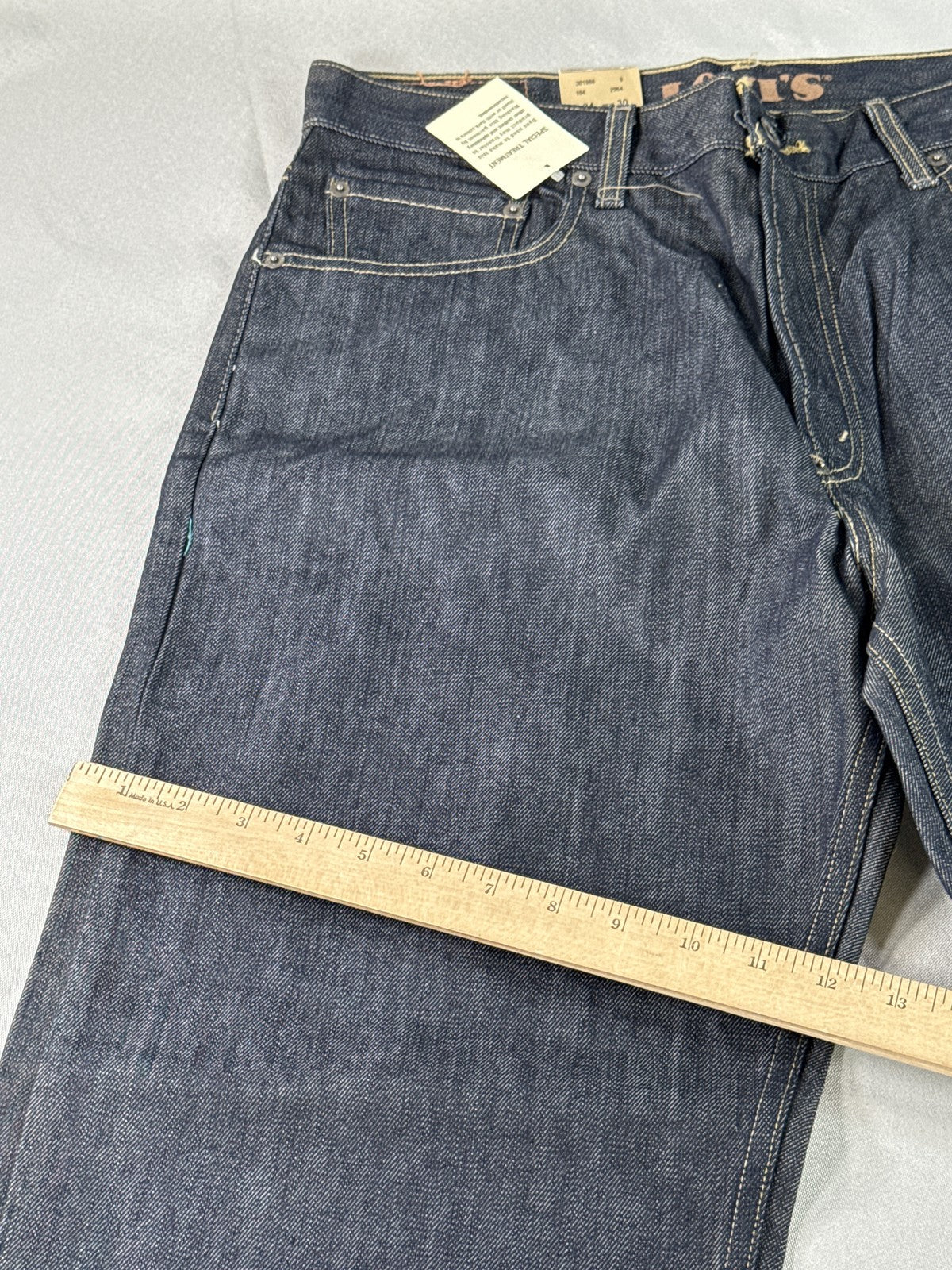 Levi's 569 Straight Leg Dark Wash Denim Jeans W34 L30 100% Cotton New Tags Mid