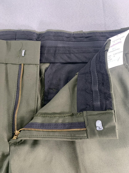 Southeastern Pants Mens 18 Olive Green Wool Blend Stripe Dress Uniform Made USA
