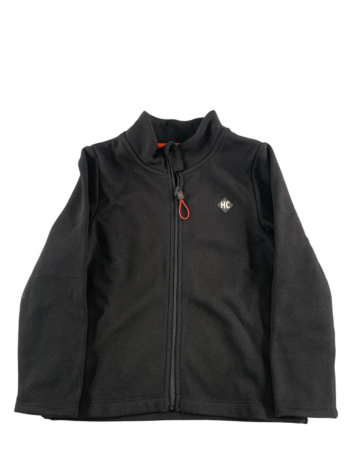 Hot Chillys Jacket Youth XS Black Fleece Lined Full Zip HC Logo Outdoor Warm