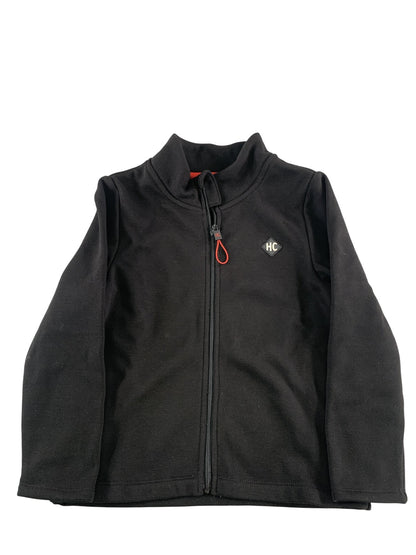 Hot Chillys Jacket Youth XS Black Fleece Lined Full Zip HC Logo Outdoor Warm