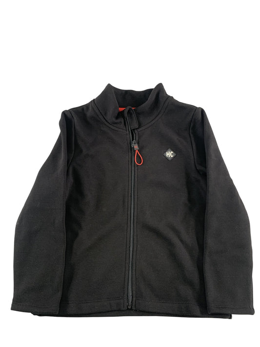 Hot Chillys Jacket Youth XS Black Fleece Lined Full Zip HC Logo Outdoor Warm