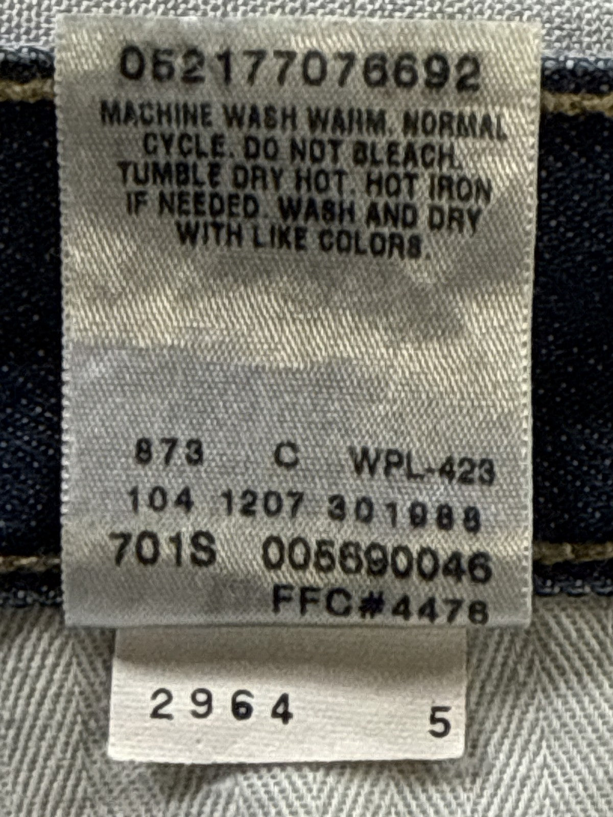 Levi's Classic Straight Fit Jeans W34 L30 Blue 100% Cotton Pocket Vintage