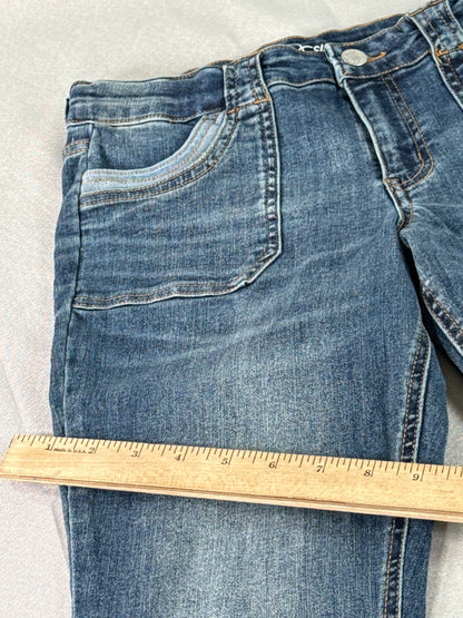 Art Class Girls Flare Jeans Size 16 Blue Stretch Denim Wide Leg Boho Y2K