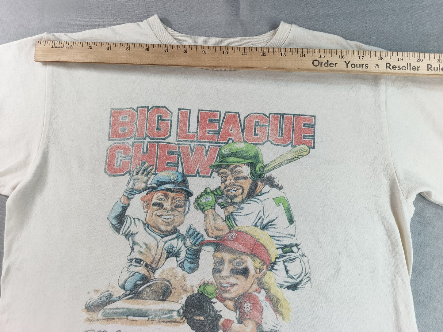 AMERICAN CLASSICS Big League Chew Graphic Tee Youth White Cotton Short Sleeve