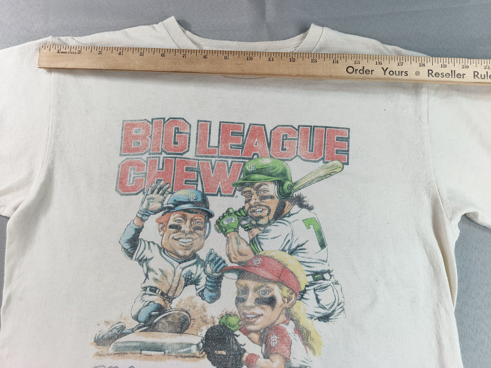 AMERICAN CLASSICS Big League Chew Graphic Tee Youth White Cotton Short Sleeve