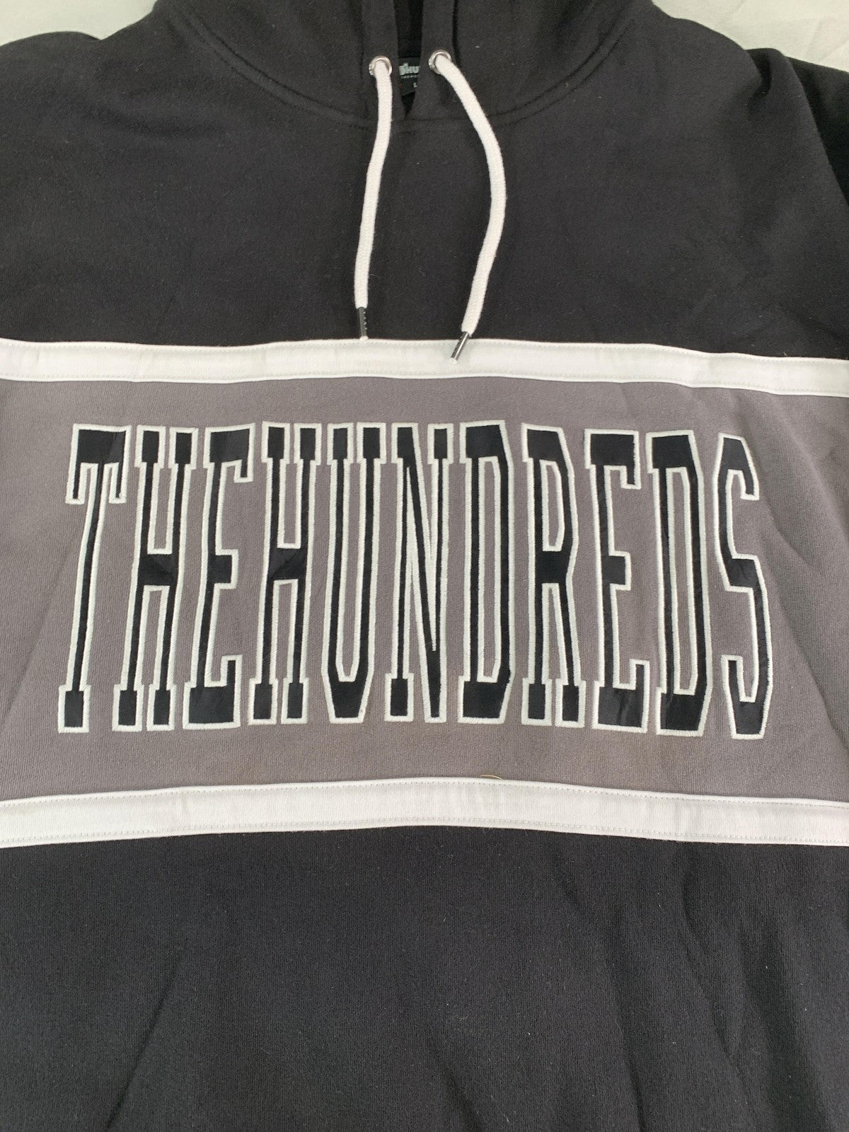 The Hundreds Hoodie Mens Medium Black Gray Rebel Hood Zumiez Streetwear on