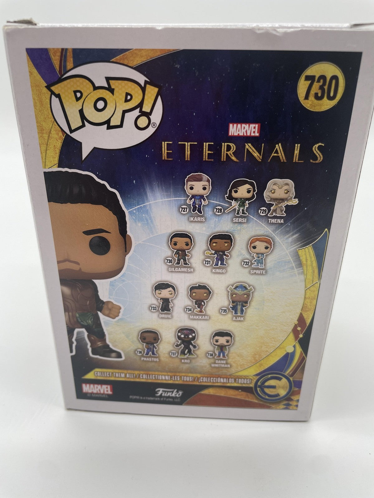 Funko Pop Marvel Eternals Gilgamesh #730 Vinyl Figure Standard Multicolor Common