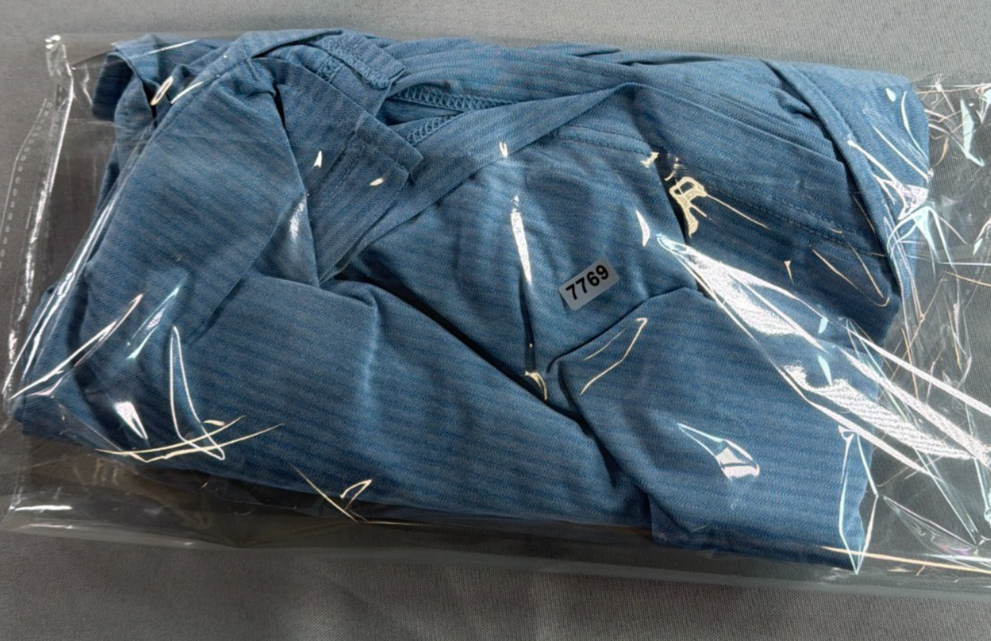 32 Degrees Cool Polo Shirt Mens XXL Blue Striped Stretch Performance Golf Tee