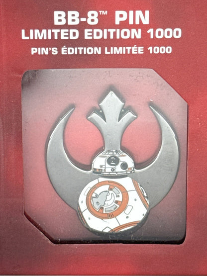 Star Wars BB-8 Pin Disney Store LE 1000 Exclusive 2015 Sealed Collectible Box