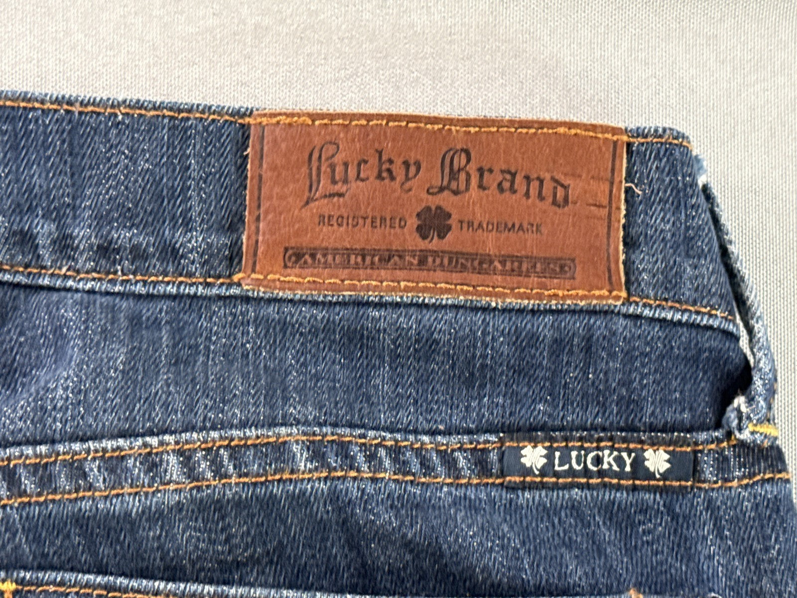 Lucky Brand Jeans 8 8/29 Blue Relaxed Fit Pocket Cotton Spandex Mid Rise