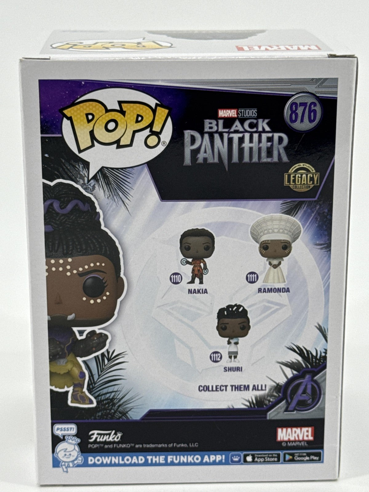 Funko POP Marvel Black Panther Shuri #876 Glow In Dark Target Exclusive Standard