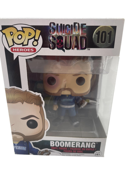 Funko Pop Heroes Suicide Squad Boomerang #101 Vinyl Figure Standard Blue DC