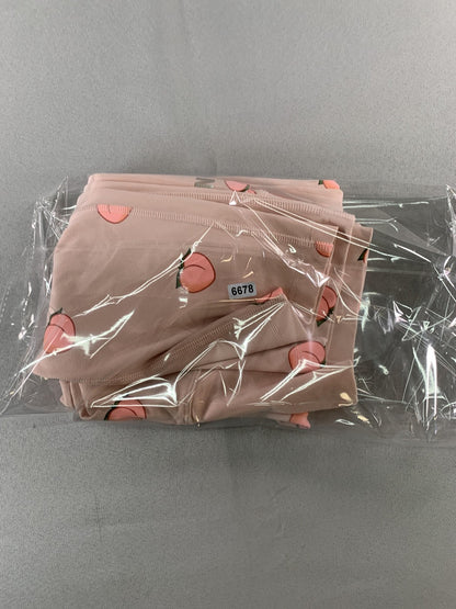 PINK Victoria's Secret Ultimate Leggings Womens Medium Yoga Pants Peach Print