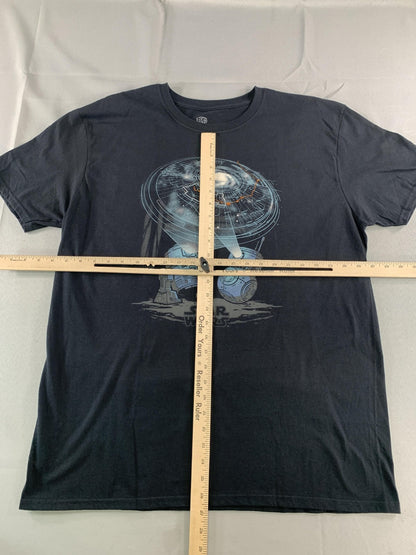 Star Wars Shirt Mens Large Black Funko Pop Tees Smuggler's Bounty R2-D2 Graphic