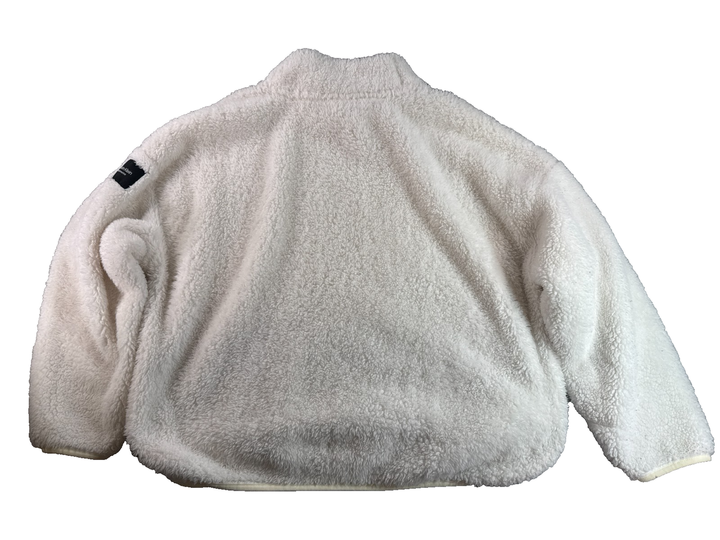 Calvin Klein Performance Sherpa Pullover Womens XL White Fleece Mock Neck Cozy