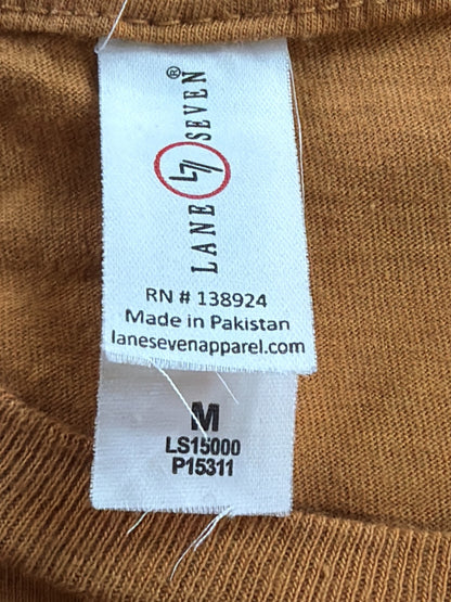 Big Bear Lake California Lane Seven LST002 Mustard Graphic Mountain Tee Mens M