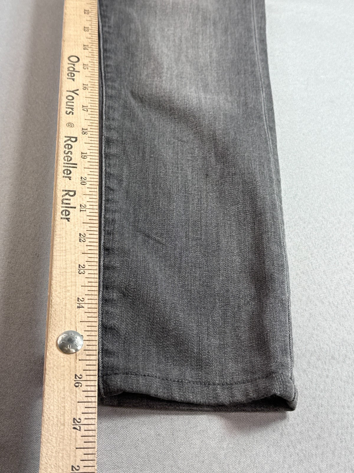 DL1961 Margaux Instasculpt Ankle Skinny Gray Stretch Jeans Women 28 Crop