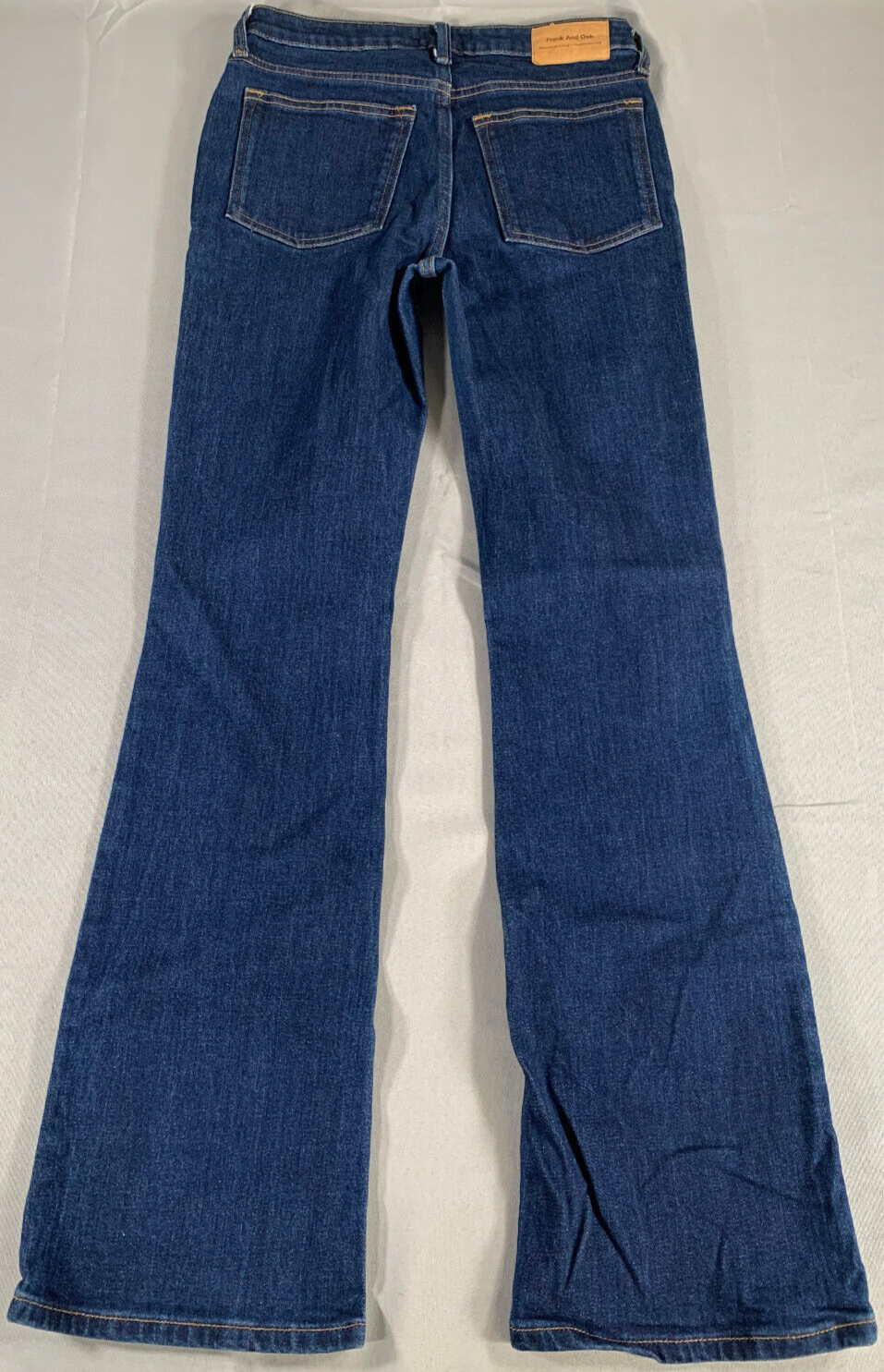 Frank And Oak Womens Jeans 26 The Bootcut Dark Wash Mid Rise Stretch Denim 29x30