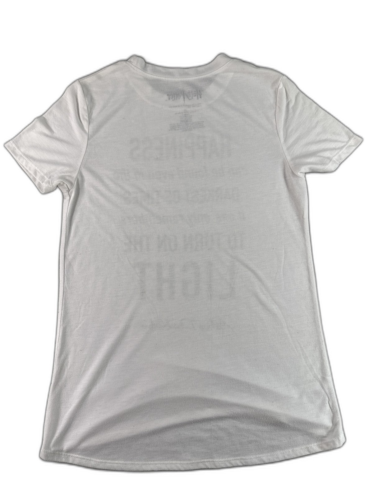 Harry Potter Albus Dumbledore Graphic Tee XS White Polyester Rayon Regular Fit