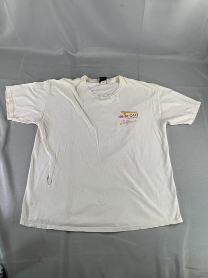 Vintage In-N-Out Burger Shirt Mens XL Hanes Beefy-T California 2005 Tee 00s