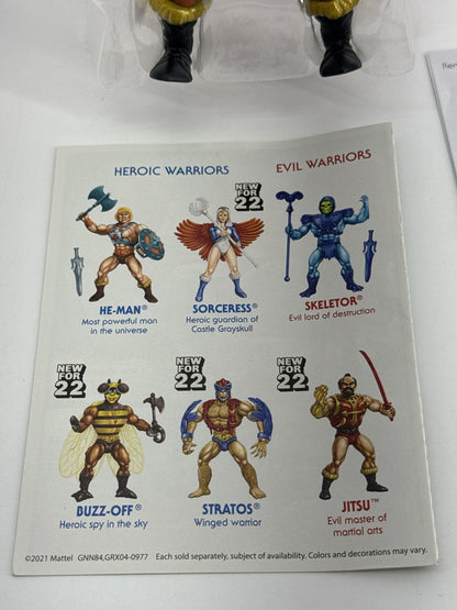 Masters of the Universe Origins Jitsu Figure Mattel 2022 MOTU Evil Warriors Gold