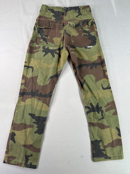TROOPER Cargo Pants 30x30 Camouflage Brown Green POLYESTER COTTON Military