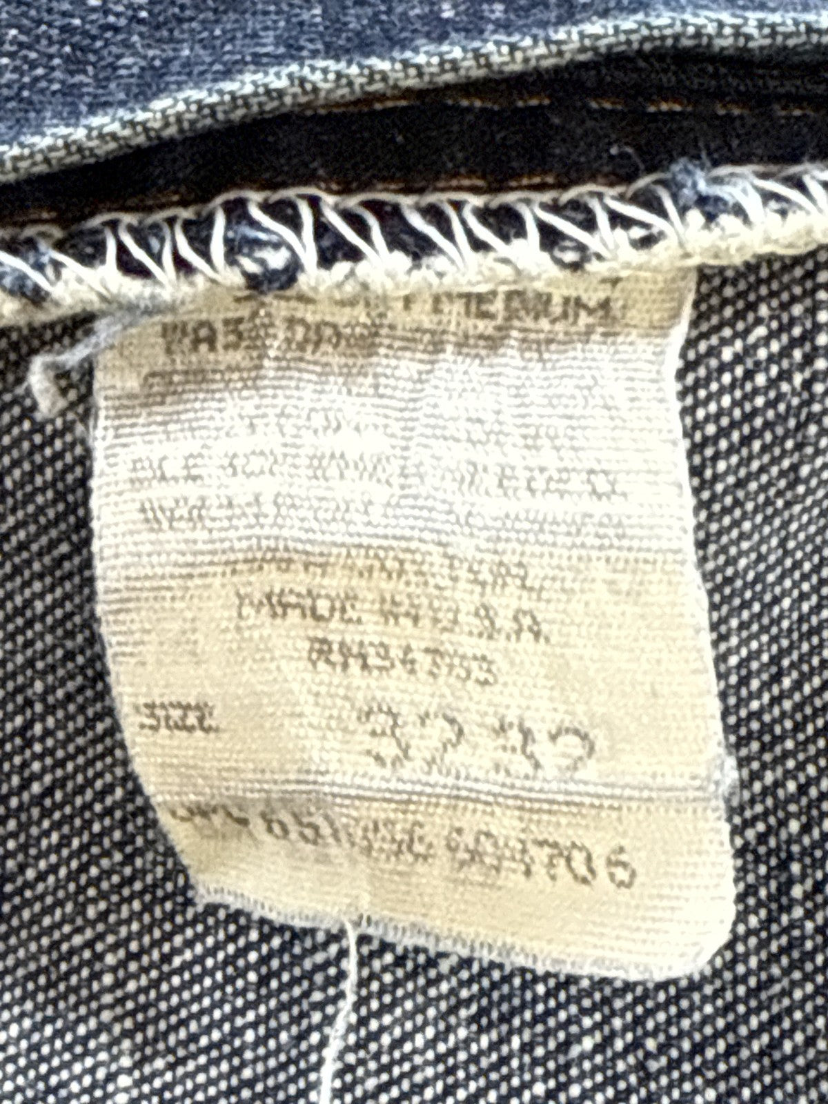 Lee 291 265 Jeans 32x32 Blue Straight Leg Distressed Cotton Vintage Denim